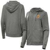 Boston Bruins Antigua Women's Seeker Full-Zip Hoodie Heather Black