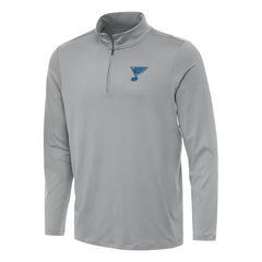 St. Louis Blues Antigua Reprocess Quarter-Zip Pullover Gray