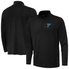 St. Louis Blues Antigua Reprocess Quarter-Zip Pullover Black