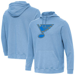 St. Louis Blues Antigua Cloud Pullover Hoodie Heather Blue
