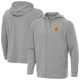 Boston Bruins Antigua Effortless Full-Zip Hoodie Heather Gray