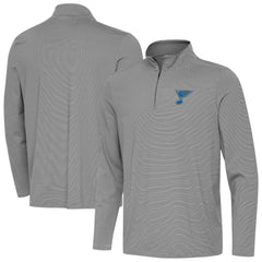 St. Louis Blues Antigua Twine Quarter-Zip Pullover Black