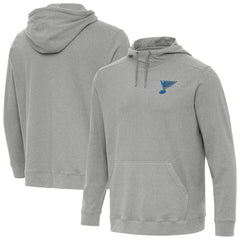 St. Louis Blues Antigua Cloud Pullover Hoodie Heather Gray
