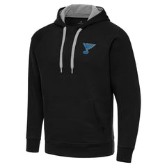St. Louis Blues Antigua Victory Pullover Hoodie Black
