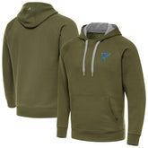 St. Louis Blues Antigua Victory Pullover Hoodie Olive