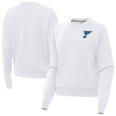 St. Louis Blues Antigua Women's Victory Pullover Sweatshirt White
