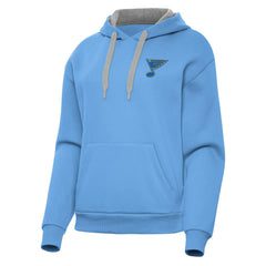 St. Louis Blues Antigua Women's Victory Pullover Hoodie Blue