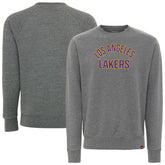 Los Angeles Lakers Sportiqe Unisex Genuine Issue Collection Biltmore Sweatshirt - Gray for sale