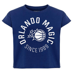 Orlando Magic Sportiqe Women's Cropped Genuine Issue Collection Alana T-Shirt - Blue shop