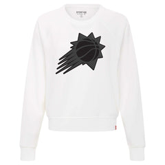 Phoenix Suns Sportiqe Women's Genuine Issue Collection Ashlyn Raglan Sweatshirt - White on sale
