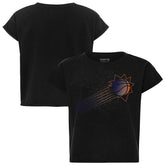 Phoenix Suns Sportiqe Women's Cropped Genuine Issue Collection Alana T-Shirt - Black online