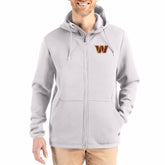 Washington Commanders Cutter & Buck Roam Epic Comfort Recycled Full-Zip Hoodie Jacket - Gray on sale