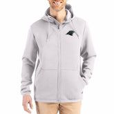 Carolina Panthers Cutter & Buck Roam Epic Comfort Recycled Full-Zip Hoodie Jacket - Gray discount