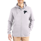 Atlanta Falcons Cutter & Buck Roam Epic Comfort Recycled Full-Zip Hoodie Jacket - Gray cheap