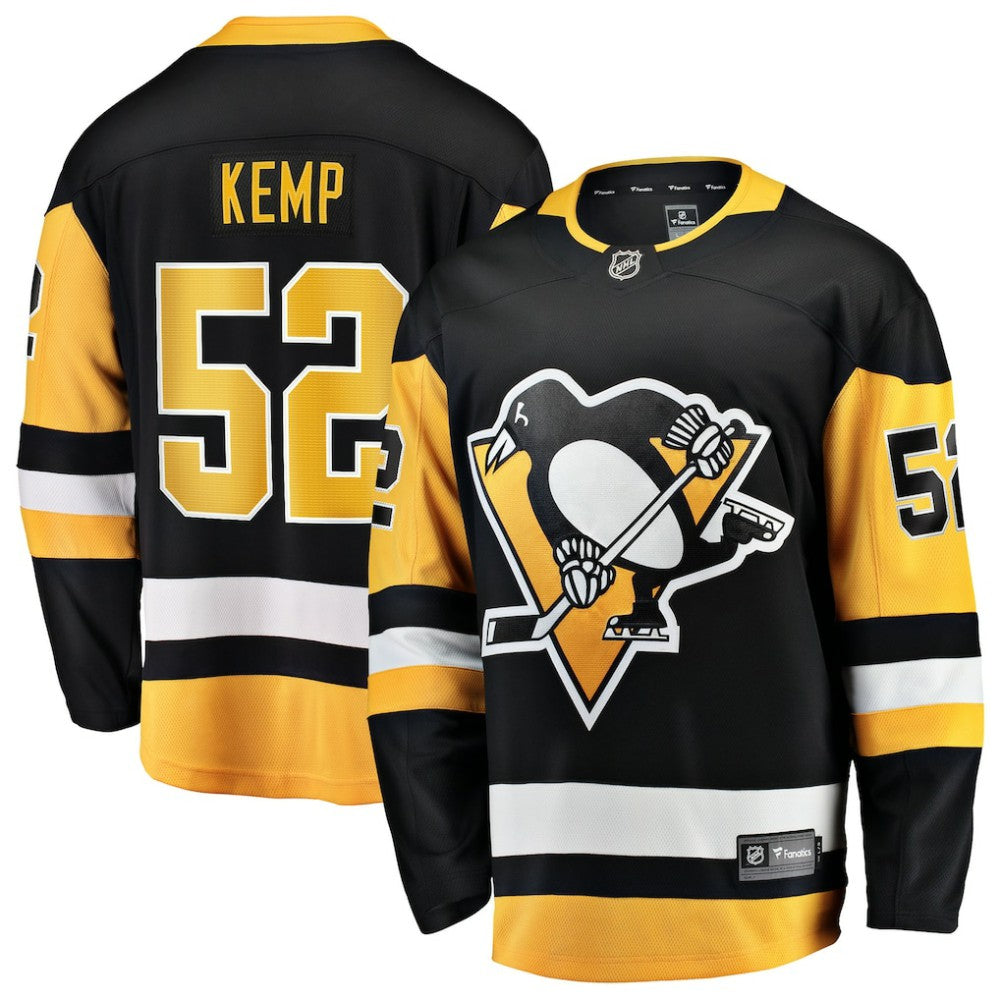 Philip Kemp Pittsburgh Penguins Fanatics Home Breakaway Jersey Black