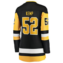 Philip Kemp Pittsburgh Penguins Fanatics Women's Home Breakaway Jersey Black