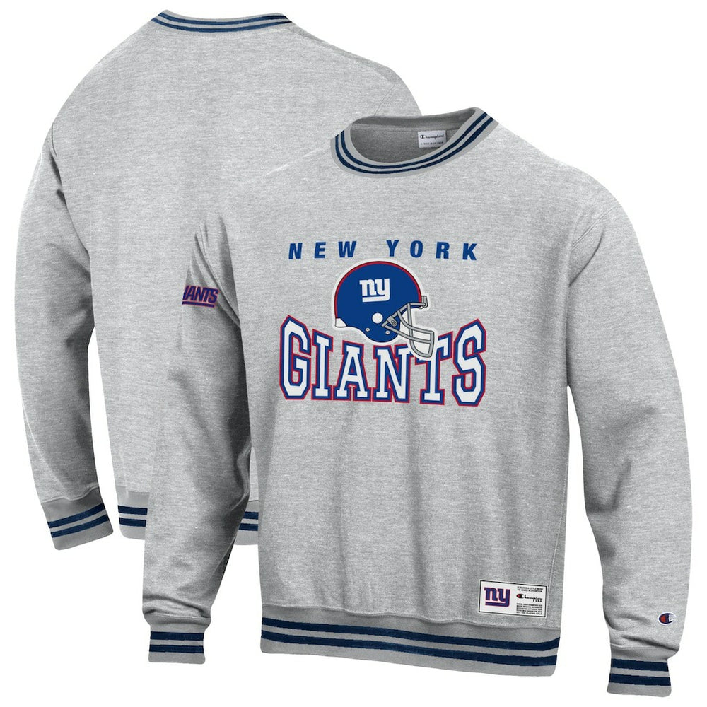 New York Giants Champion Reverse Weave Fleece Sweatshirt - Heather Gray outlet