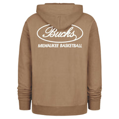 Milwaukee Bucks '47 Triple Double Foundation Premium Hoodie Sweatshirt - Khaki | 47 brand outlet