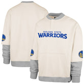 Golden State Warriors '47 Crossover Collection Trifecta Double Layered Fleece Sweatshirt sale - Cream | 47 brand cheap