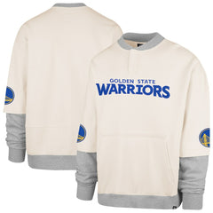 Golden State Warriors '47 Crossover Collection Trifecta Double Layered Fleece Sweatshirt sale - Cream | 47 brand cheap