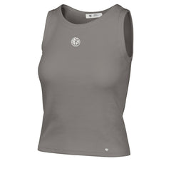 Dallas Mavericks '47 Women's Cropped Skyhook Baby Rib Tank sale - Gray | 47 brand for sale