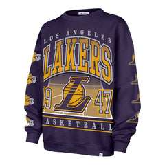 Los Angeles Lakers '47 Women's Go Big Oversized Sweatshirt - Purple | 47 brand discount