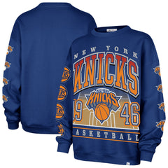 New York Knicks '47 Women's Go Big Oversized Sweatshirt - Blue | 47 brand outlet