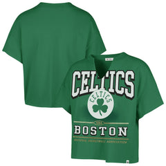 Boston Celtics '47 Women's Elation Oversized Notch Neck T-Shirt - Kelly Green | 47 brand online