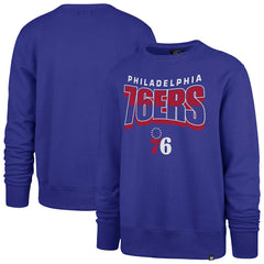 Philadelphia 76ers '47 Unisex Brush By Headline Crewneck Sweatshirt - Royal | 47 brand discount