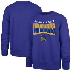 Golden State Warriors '47 Unisex Brush By Headline Crewneck Sweatshirt sale - Royal | 47 brand outlet