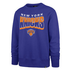 New York Knicks '47 Unisex Brush By Headline Crewneck Sweatshirt - Blue | 47 brand online
