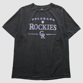 Colorado Rockies 2000s T-Shirt - Black Vintage