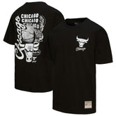 Chicago Bulls Hardwood Classics Overlap T-Shirt sale - Black | Mitchell & Ness outlet