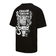 Chicago Bulls Hardwood Classics Overlap T-Shirt sale - Black | Mitchell & Ness outlet