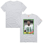 Reggie White Philadelphia Eagles Homage Unisex NFL Topps Trading Card Tri-Blend T-Shirt - Gray cheap