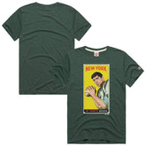 Joe Namath New York Jets Homage Unisex NFL Topps Trading Card Tri-Blend T-Shirt - Green sale