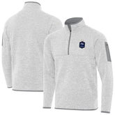 France National Team Antigua Elevate Quarter-Zip Pullover - Heather Gray discount