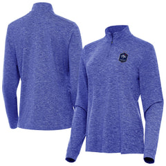 France National Team Antigua Women's Master Quarter-Zip Pullover - Heather Royal shop
