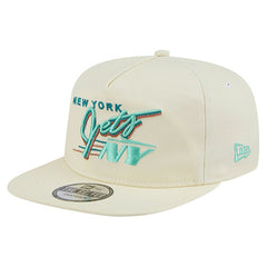 New York Jets New Era Liberty Golfer Adjustable Hat - Cream discount