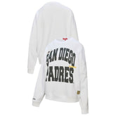 San Diego Padres Women's Oversized Cooperstown Sweatshirt - White | Mitchell & Ness