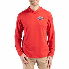Kansas City Chiefs Cutter & Buck Americana Coastline Epic Comfort Eco Recycled Long Sleeve Hoodie T-Shirt - Red on sale
