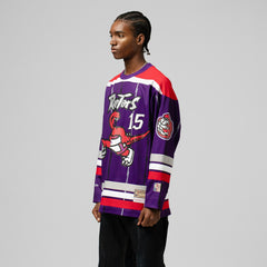 Vince Carter Toronto Raptors Unisex Maxxed Out Fashion Hockey Jersey - Purple | Mitchell & Ness shop