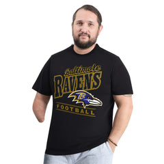Baltimore Ravens G-III Sports by Carl Banks Adaptive Headliner Graphic T-Shirt - Black outlet