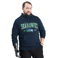 Seattle Seahawks G-III Sports by Carl Banks Adaptive Team Spirit Graphic Fleece Pullover Hoodie - College Navy outlet