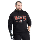 Cleveland Browns G-III Sports by Carl Banks Adaptive Team Spirit Graphic Fleece Pullover Hoodie - Black online