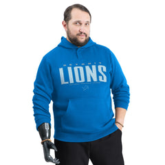 Detroit Lions G-III Sports by Carl Banks Adaptive Mesh Effect Team Graphic Fleece Pullover Hoodie - Royal outlet