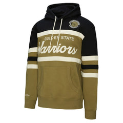 Golden State Warriors Double Clutch Head Coach Hoodie sale - Olive/Black | Mitchell & Ness on sale
