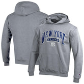 New York Yankees Champion Youth Powerblend Fleece Hoodie - Gray