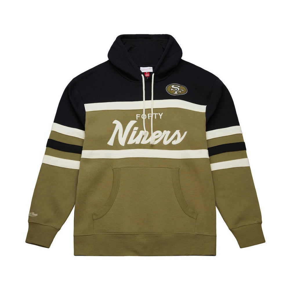San Francisco 49ers Vintage Logo Head Coach Hoodie - Olive online