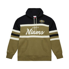 San Francisco 49ers Vintage Logo Head Coach Hoodie - Olive online